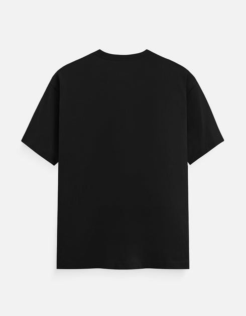 Black unisex t-shirt Plain