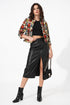 Generic Women's Polyester Floral 3-4th Sleeves Shrug (Multicolor)