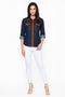 Generic Women's Denim Cotton based Solid Long Sleeves Shirt (Blue)