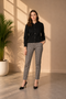 Generic Women's Denim Solid Long Sleeve Jacket (Black)