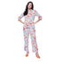 Generic Women's Polyester Floral 3-4th Sleeve Co-Ord Set (Multicolor)