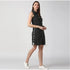 Generic Women's Denim Solid Sleeveless Dress (Black)