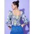 Generic Women's Polyester Floral Long Sleeves Top (Multicolor)