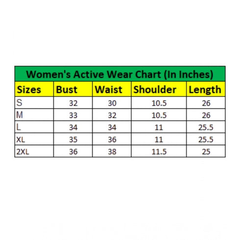 Generic Women's Polyester Lycra Printed Sleeveless Active Wear (Multicolor)